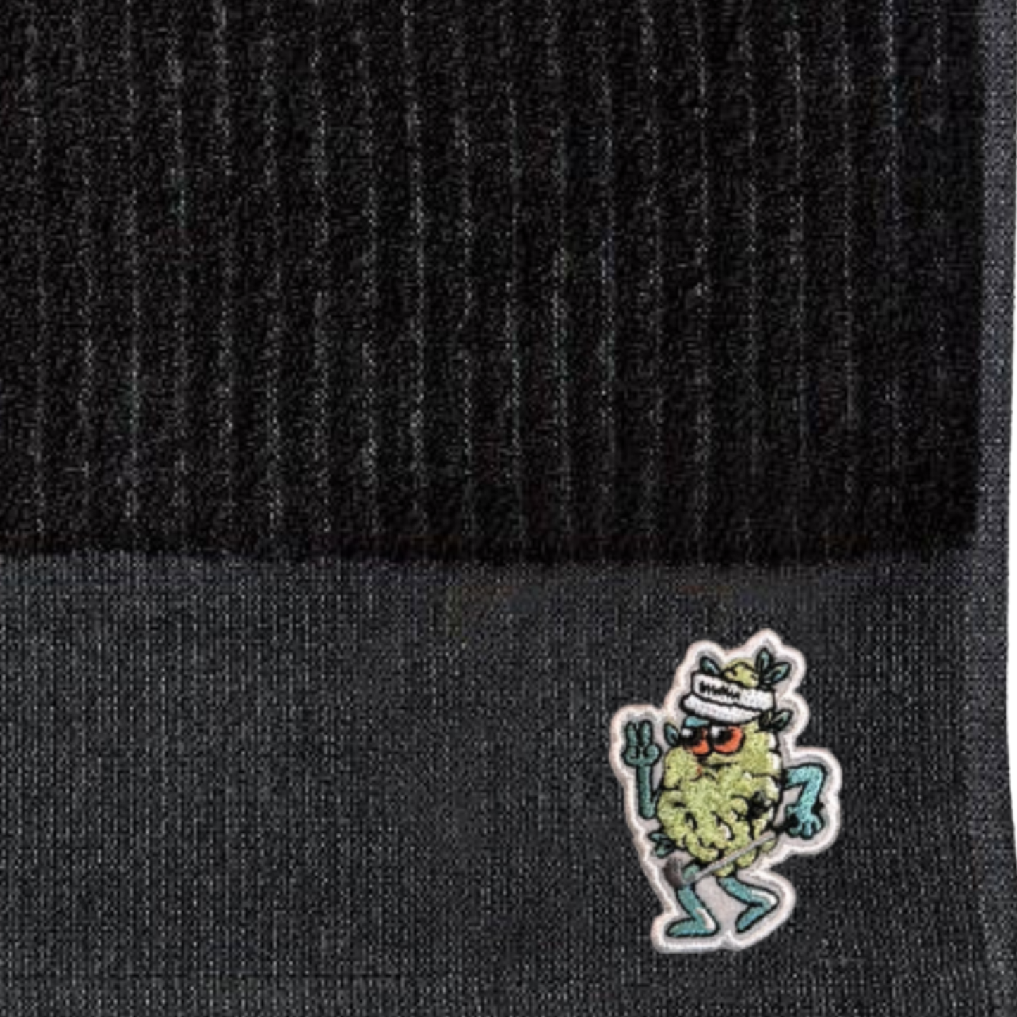 Bud Chenille Caddie Towel - Black