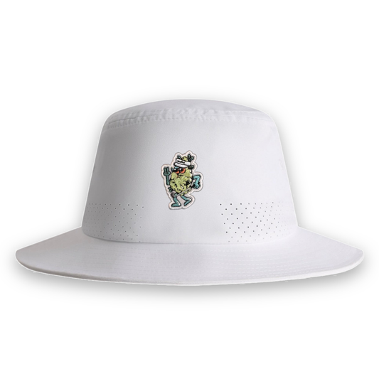 Bud Chenille Bucket Hat - White