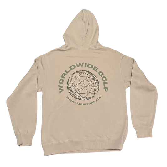 World Wide Golf Hoodie - Beige