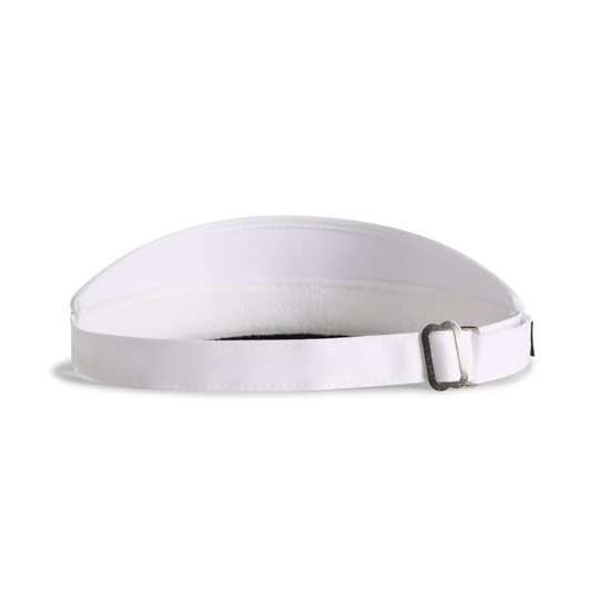 Bud Chenille Tour Visor - White
