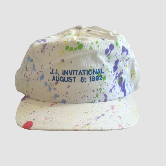Vintage 1992 Paint Splatter hat - White