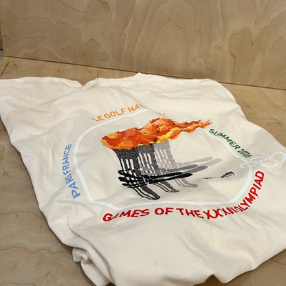 HLS X DEAD GOLF CO. OLYMPIC TORCH POCKET T-SHIRT - Ivory