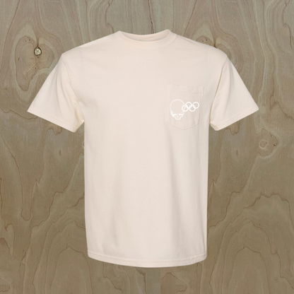 HLS X DEAD GOLF CO. OLYMPIC TORCH POCKET T-SHIRT - Ivory