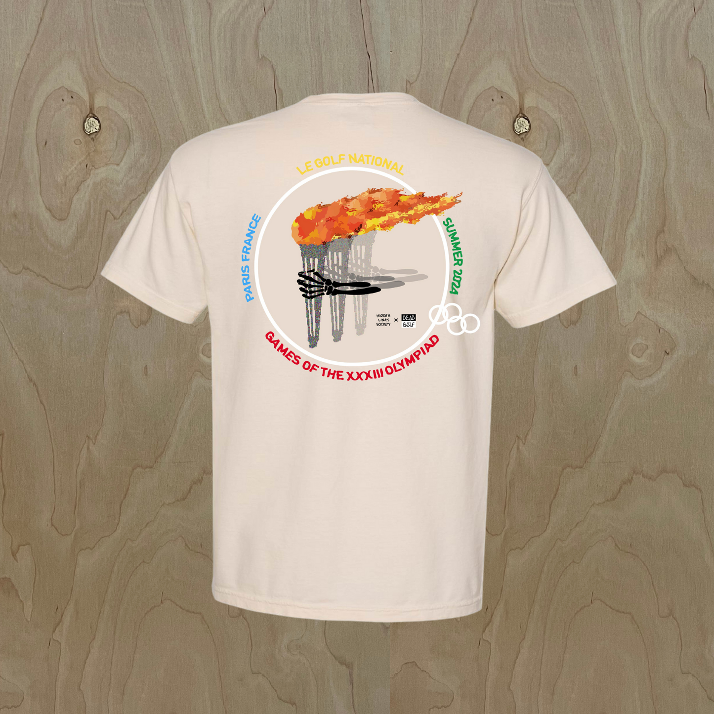 HLS X DEAD GOLF CO. OLYMPIC TORCH POCKET T-SHIRT - Ivory