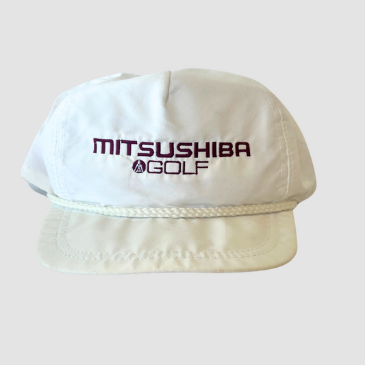 Vintage 90s Mitsushiba Golf Rope Hat - White