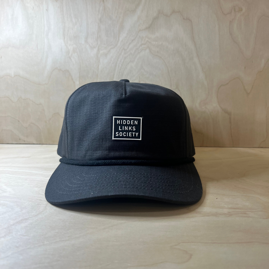 Murdered Out Ripstop Rope Hat - Black