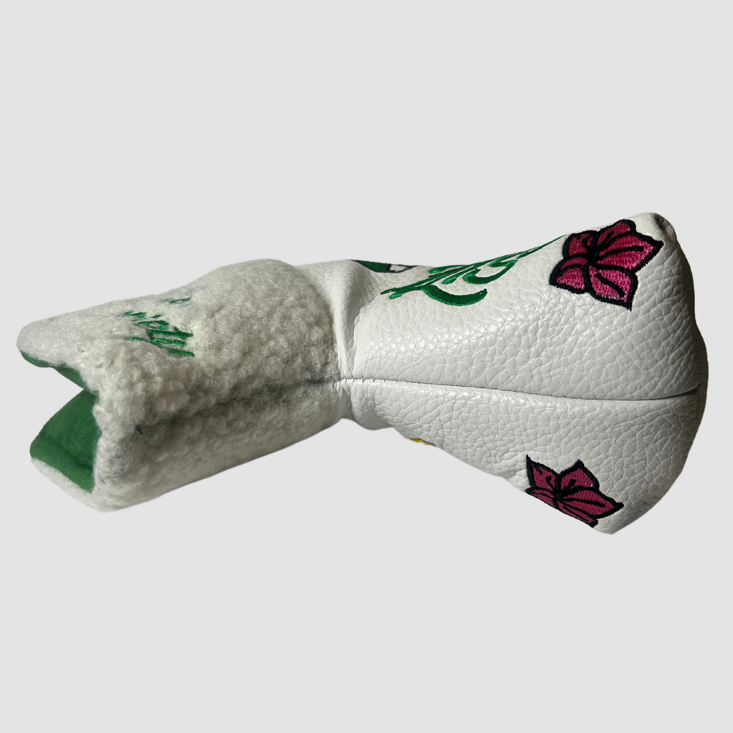 Azaleas Collection Blade Putter Cover - White