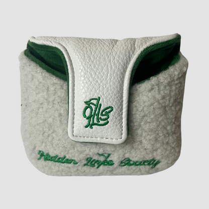 Azaleas Collection Mallet Putter Cover - White
