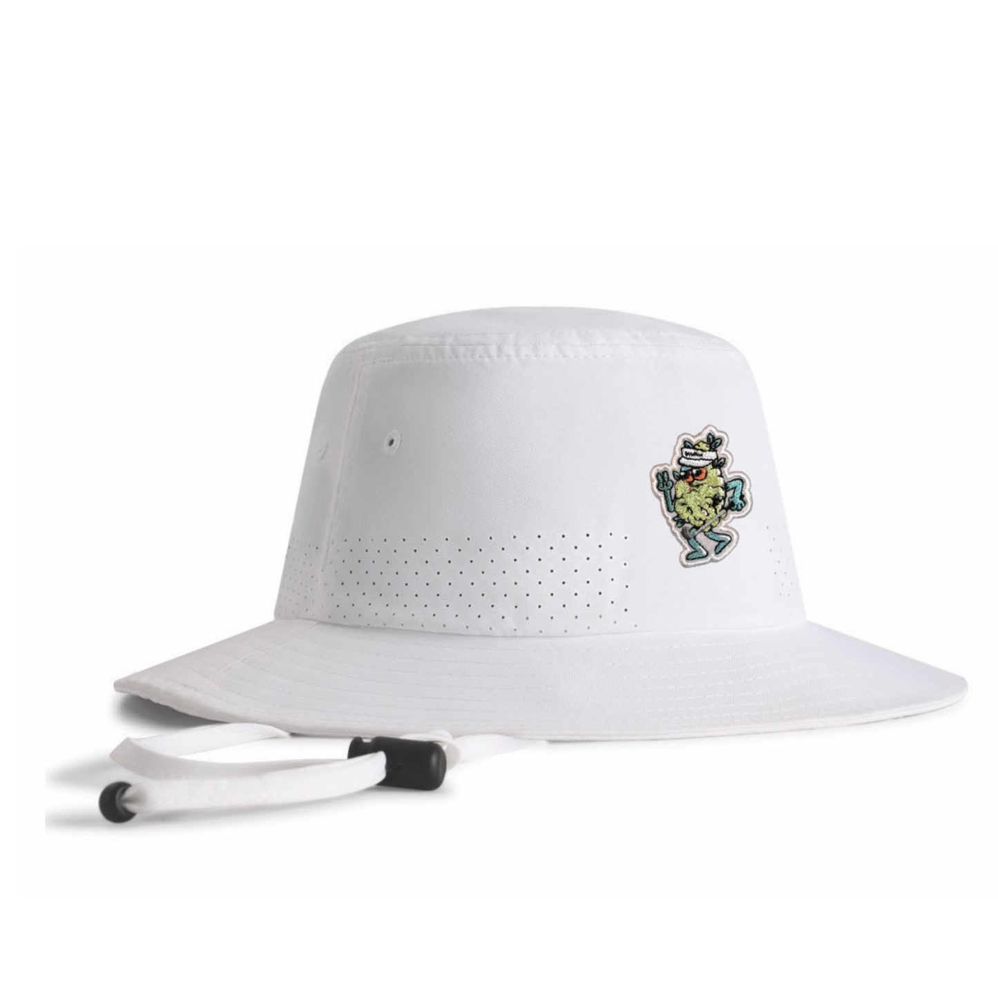 Bud Chenille Bucket Hat - White