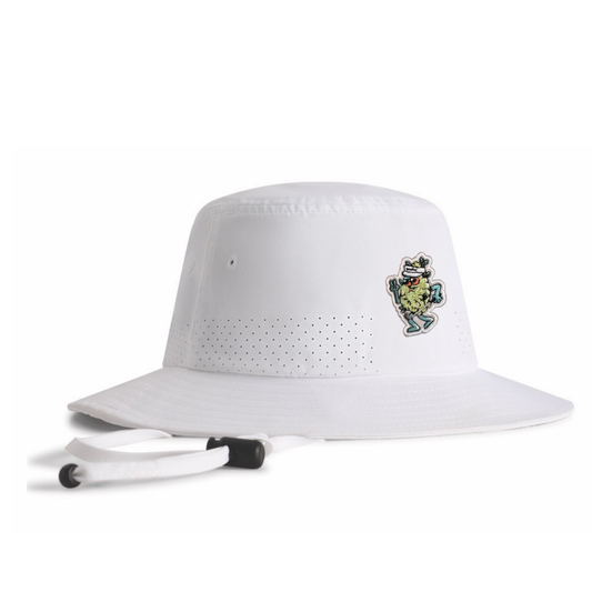 Bud Chenille Bucket Hat - White