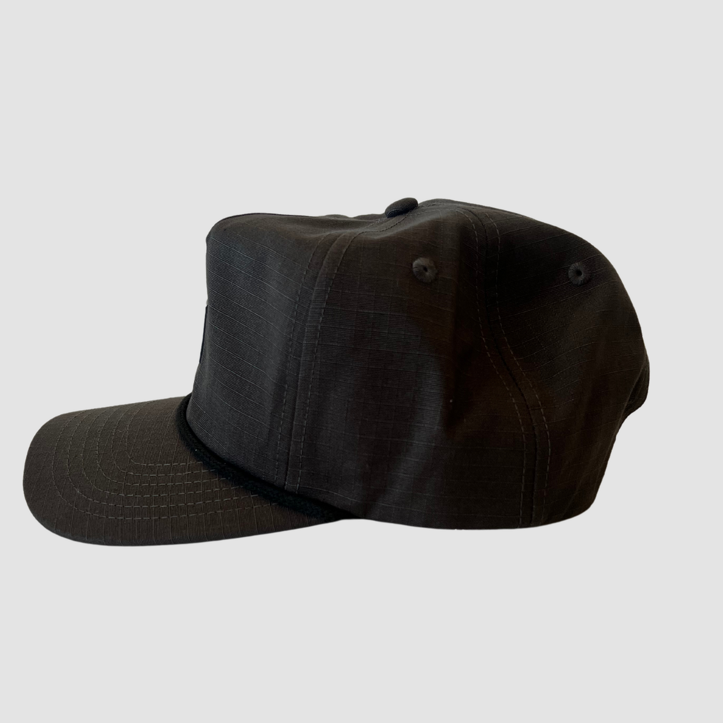 Murdered Out Ripstop Rope Hat - Black