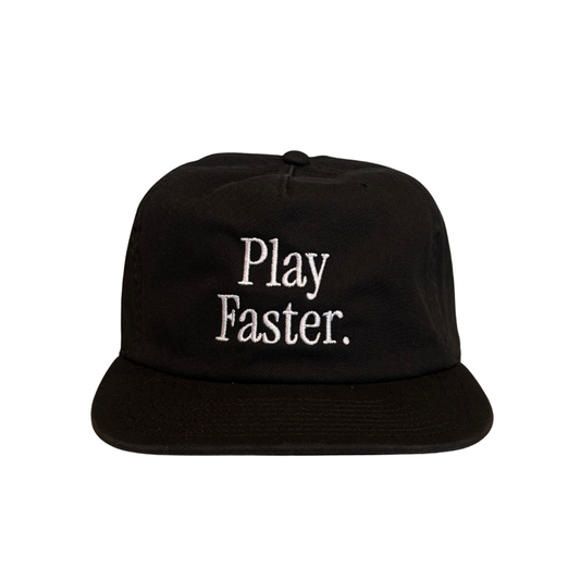 Play Faster Hat - Black