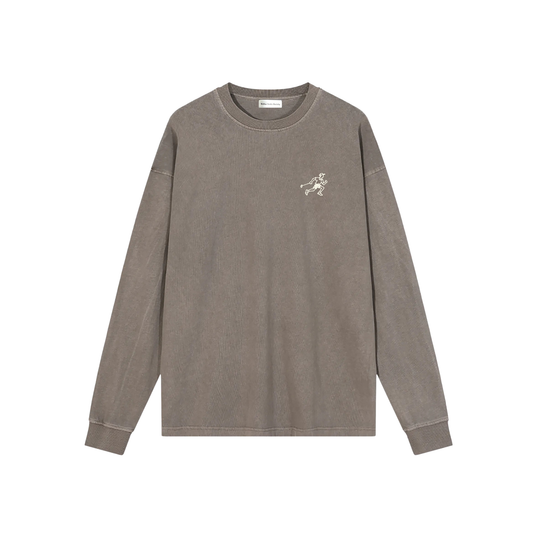 The Society Long Sleeve Tee - Vintage Brown