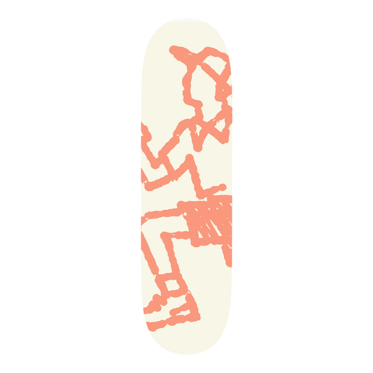 Society Skateboard Deck - Tan/Orange