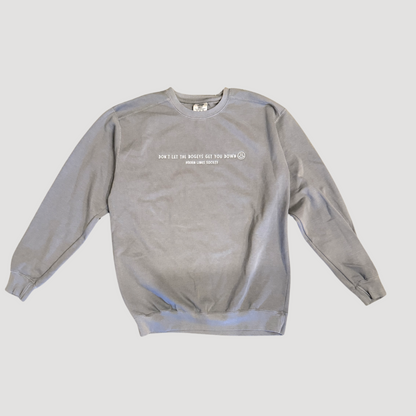 Don't Let The Bogeys Get You Down Crewneck Sweatshirt - Faded Grey