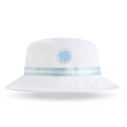 Always Tinkering Bucket Hat - White