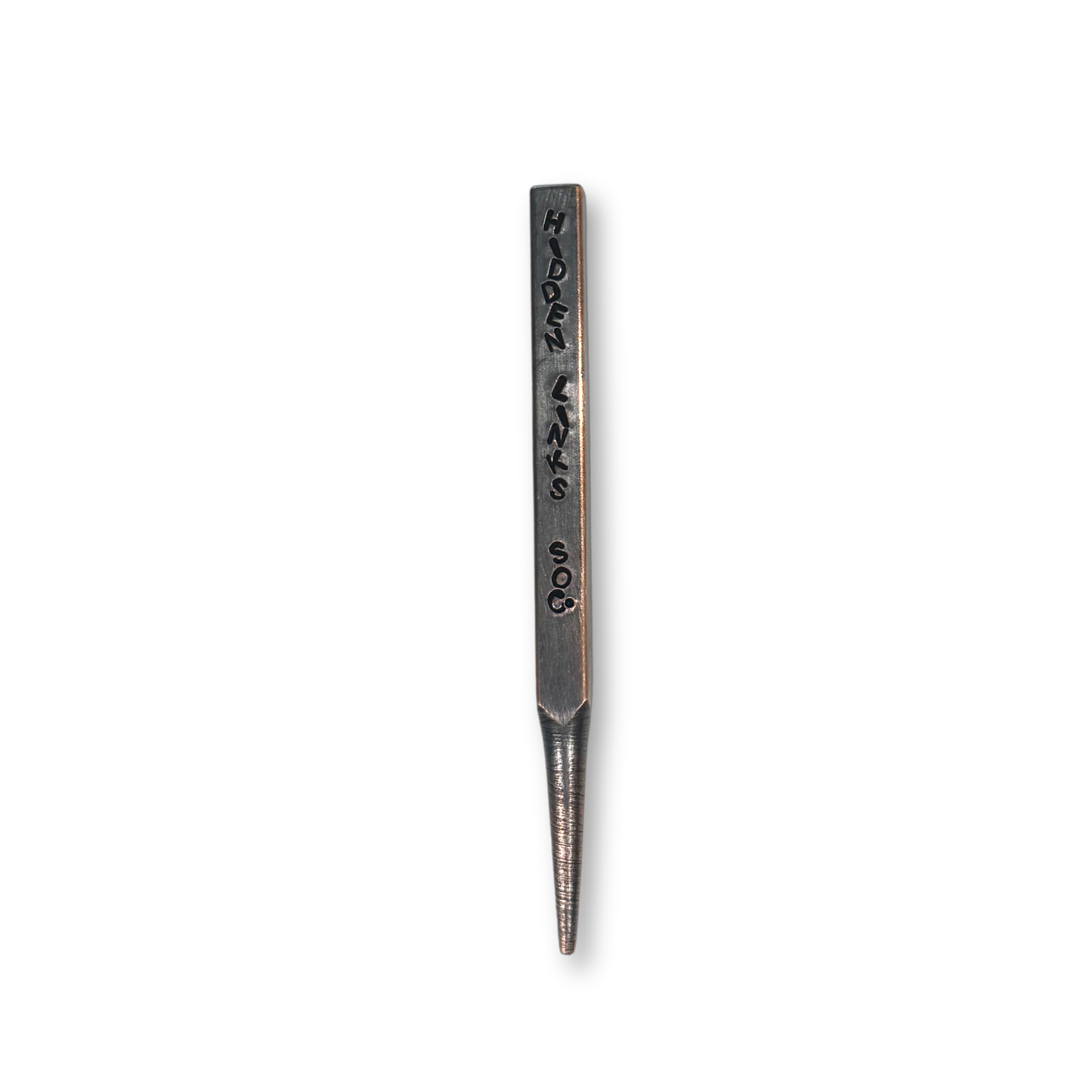 Single Prong Pitch Mark Tool - Aged Brass