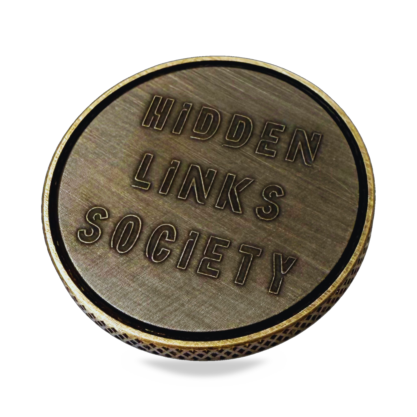 Stencil Series Ball Marker - Aged Brass
