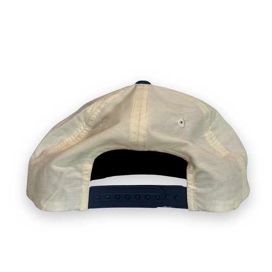 Bud Chenille Patch Hat - Bone / Blue