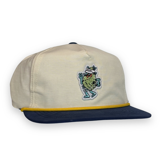 Bud Chenille Patch Hat - Bone / Blue