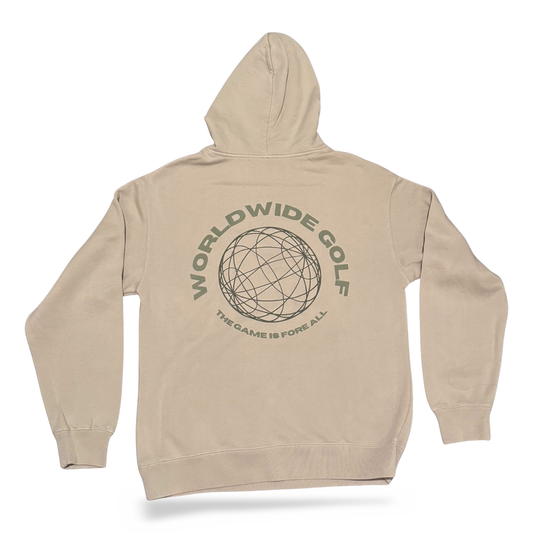 World Wide Golf Hoodie - Beige
